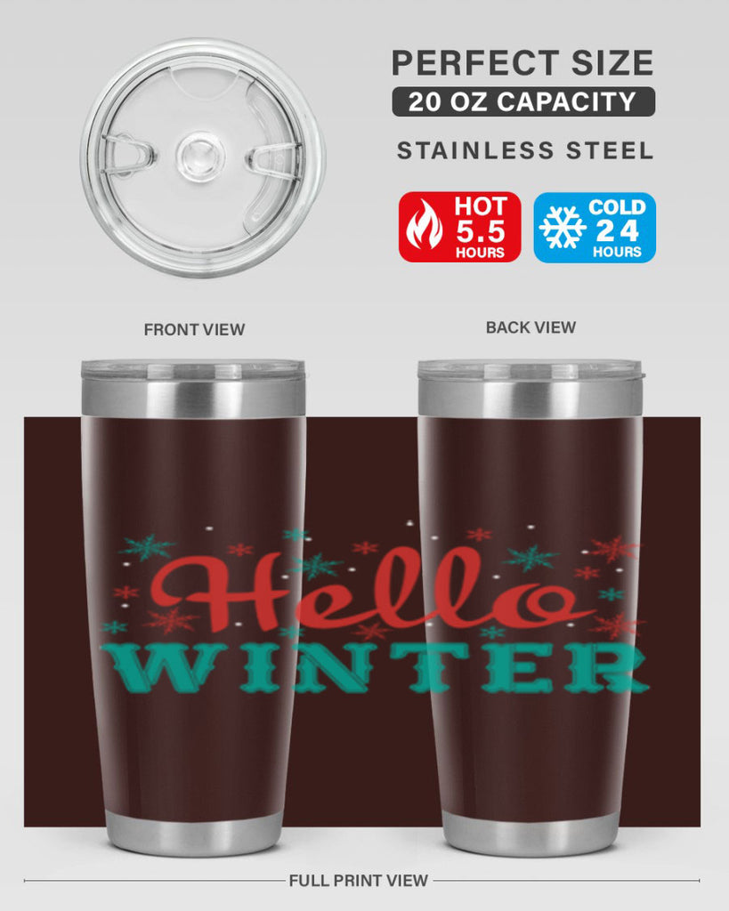 Hello Winter 182#- winter- Tumbler