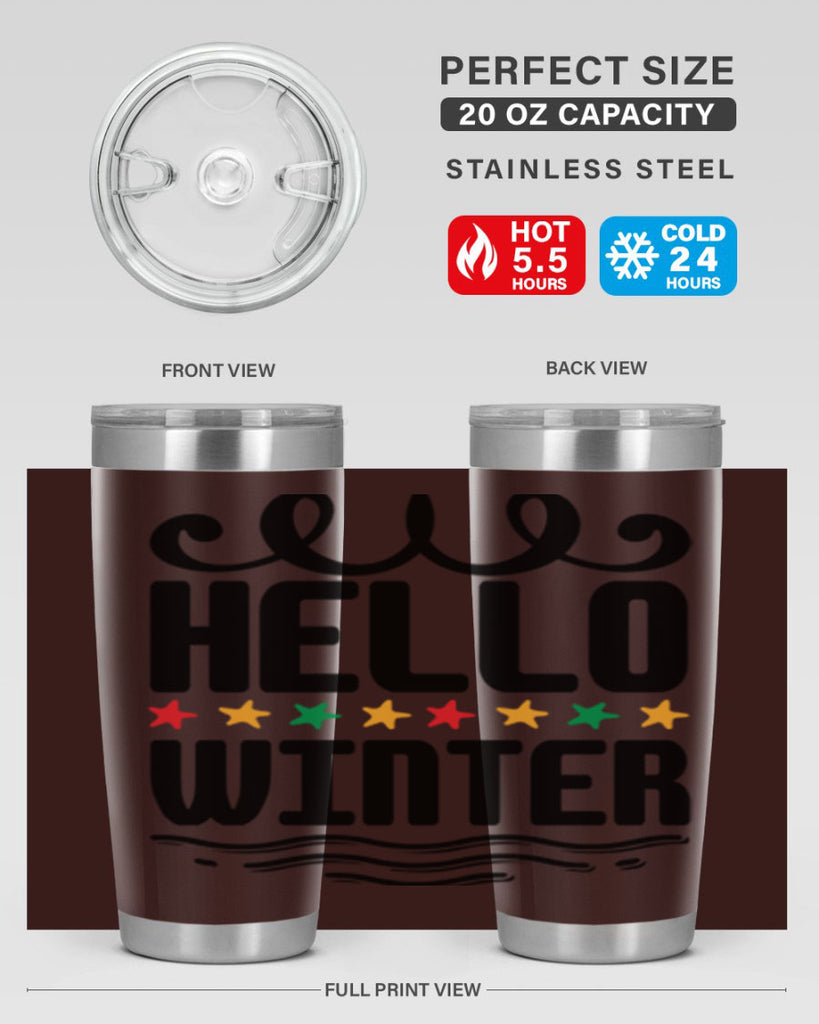 Hello Winter 185#- winter- Tumbler
