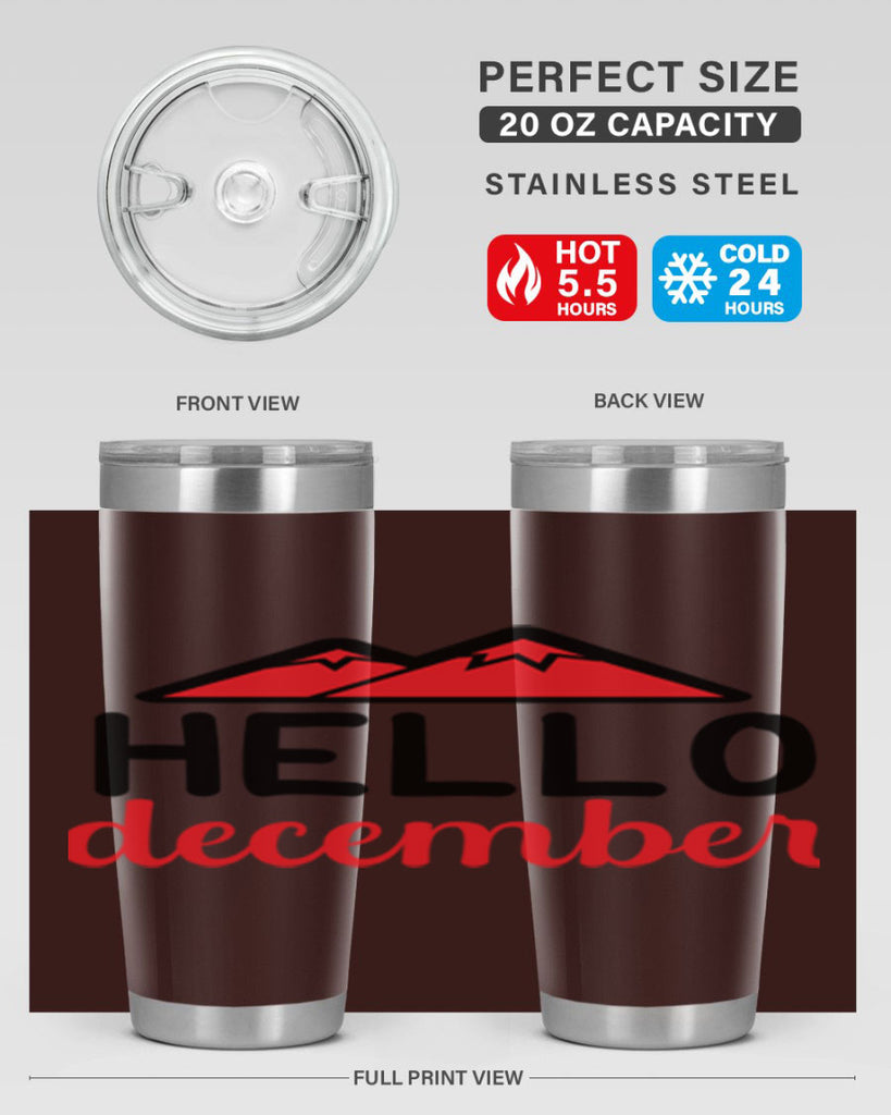 Hello december 160#- winter- Tumbler