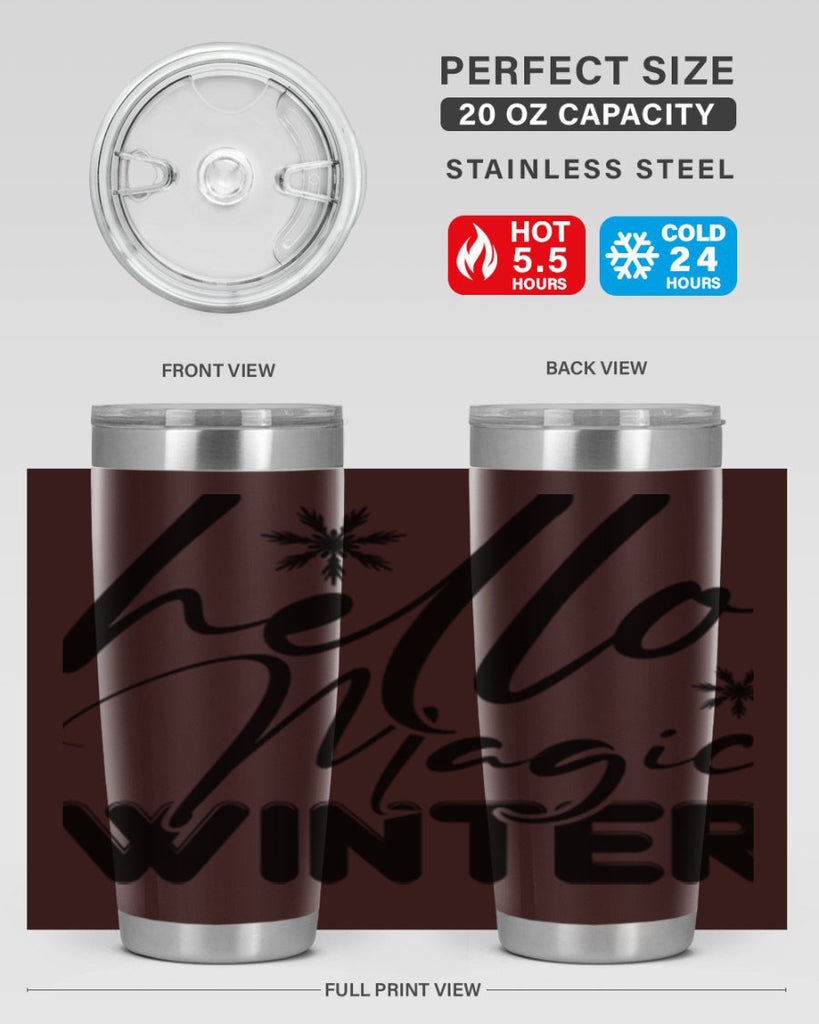 Hello magic winter 178#- winter- Tumbler