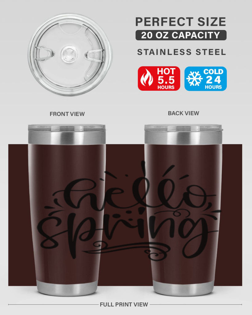 Hello spring 3#- spring- Tumbler