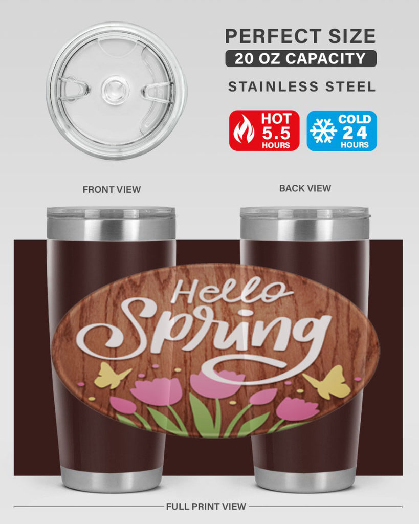 Hello spring Mockup202#- spring- Tumbler
