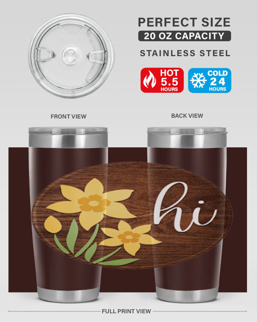 Hi daffodil flower Mockup235#- spring- Tumbler