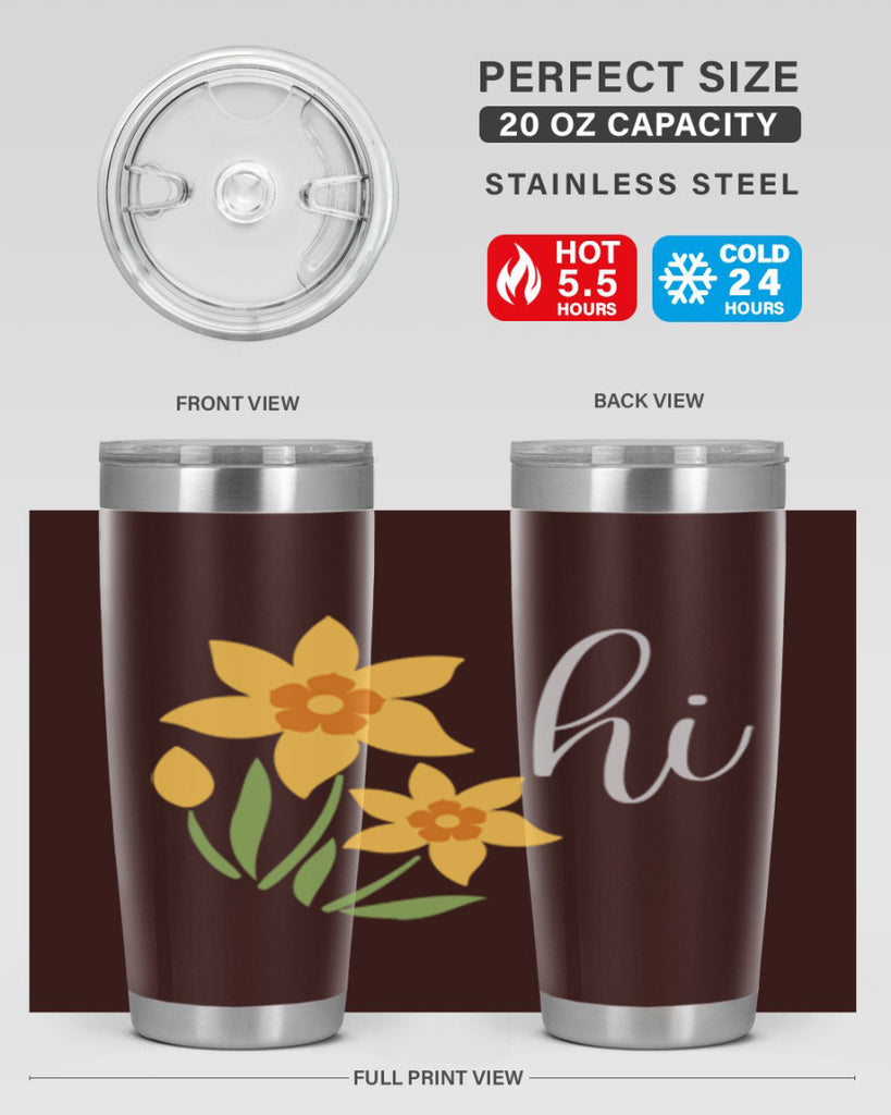 Hi daffodil flower236#- spring- Tumbler