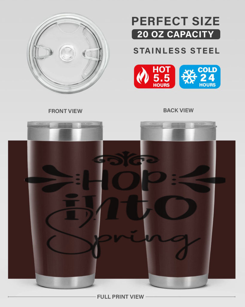 Hop into Spring 247#- spring- Tumbler