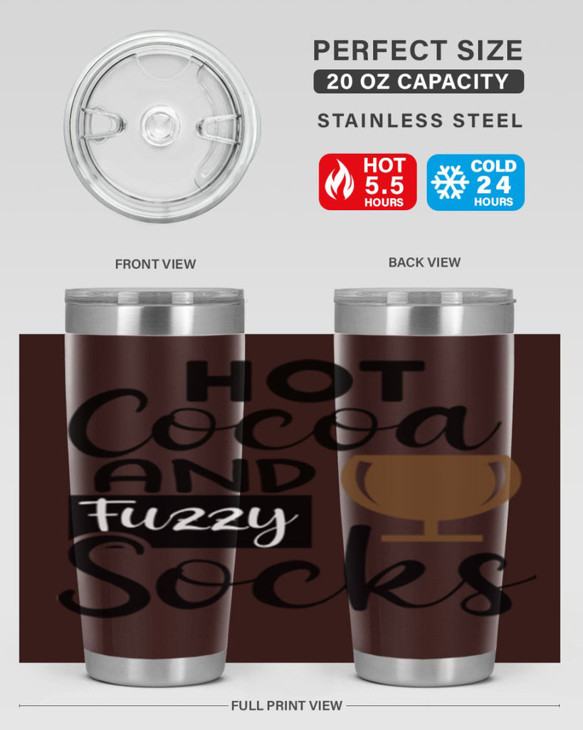 Hot Cocoa And Fuzzy Socks 218#- winter- Tumbler