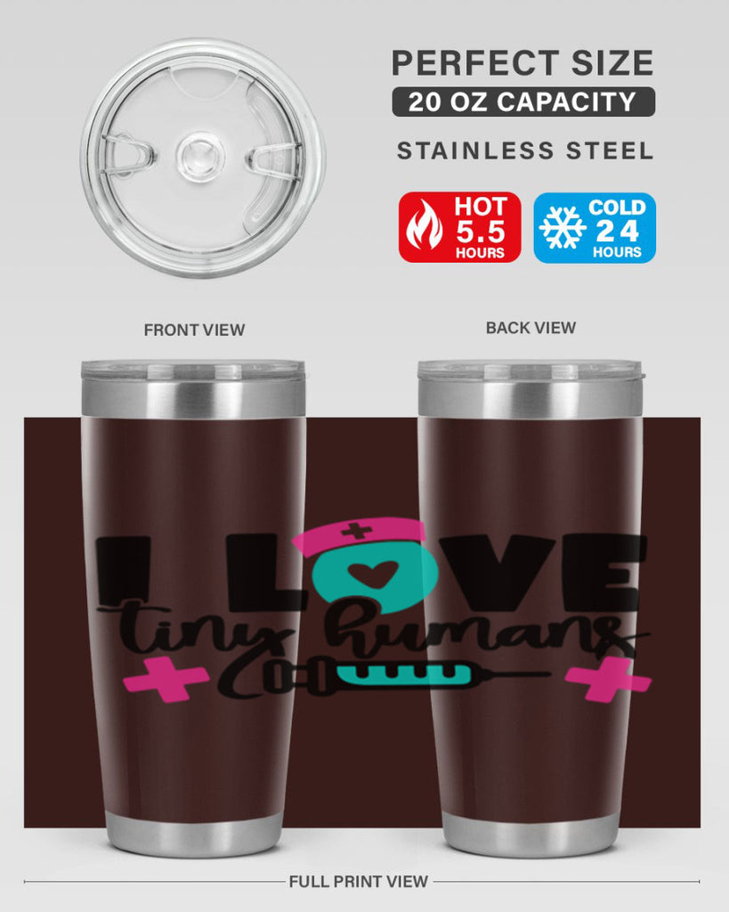 I Love Tiny Humans Style Style 166#- nurse- tumbler