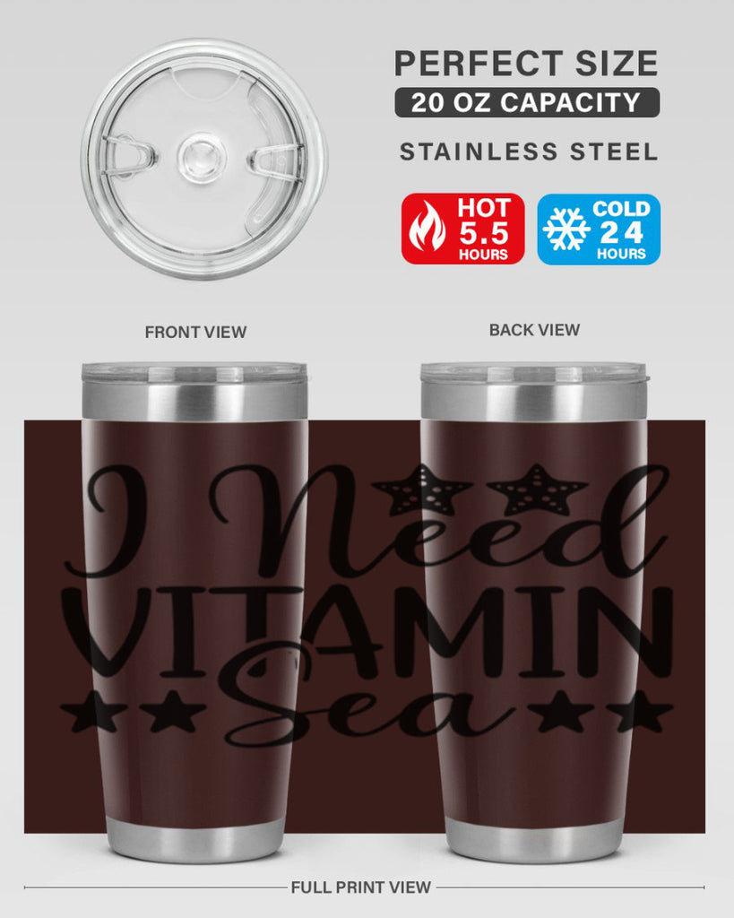 I Need Vitamin Sea 232#- mermaid- Tumbler