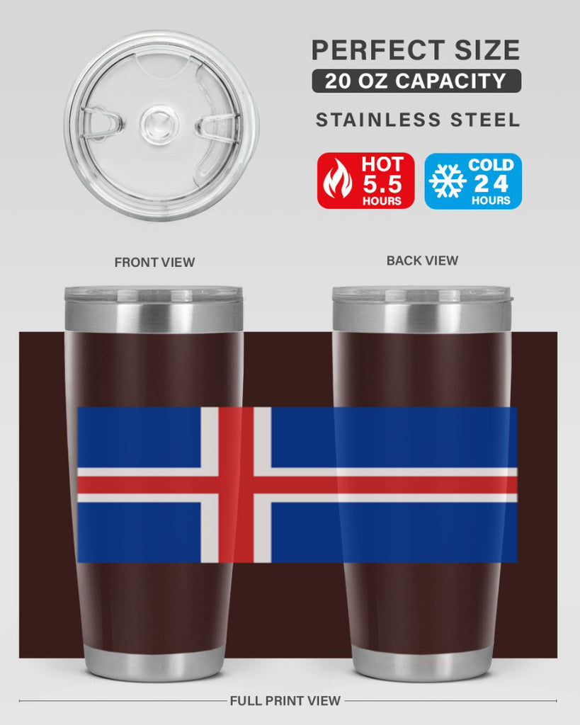 Iceland 122#- world flags- Tumbler