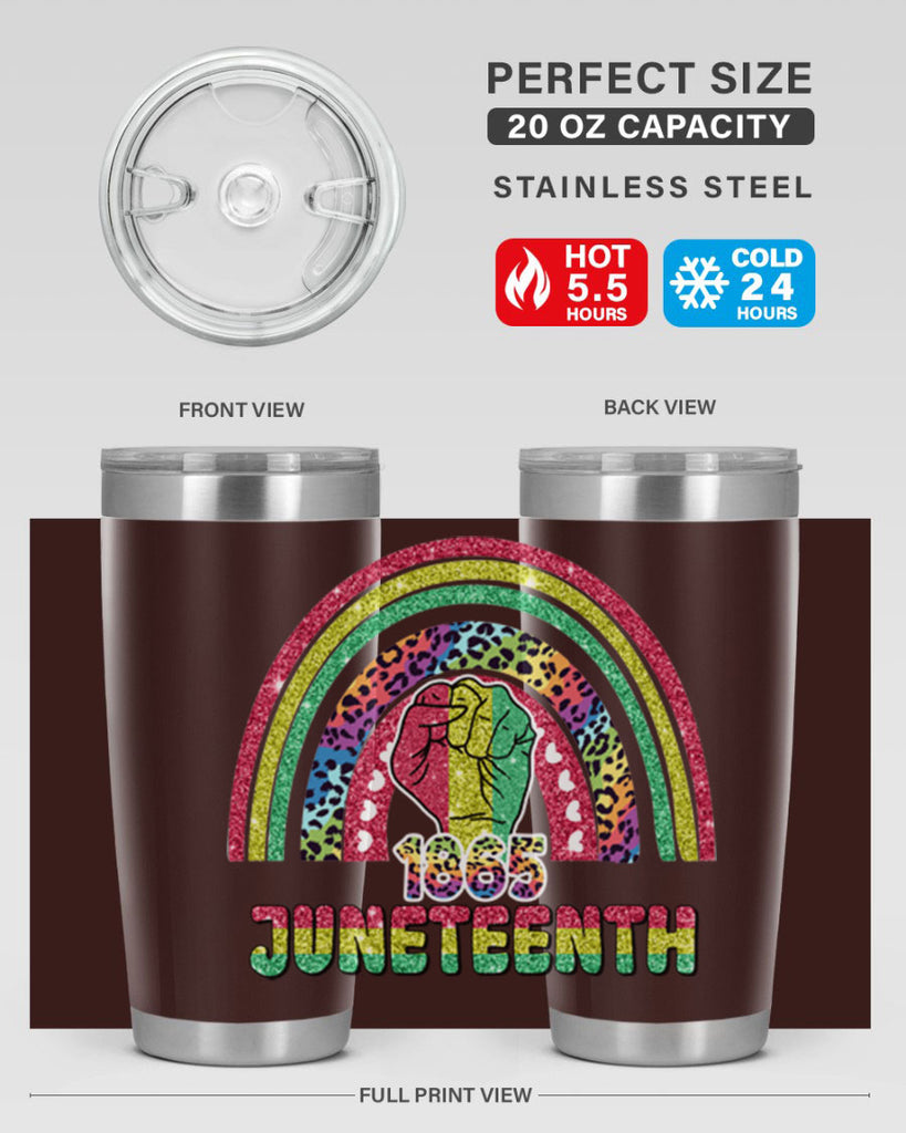 Juneteenth 1865 Rainbow 19#- Juneteenth- tumbler