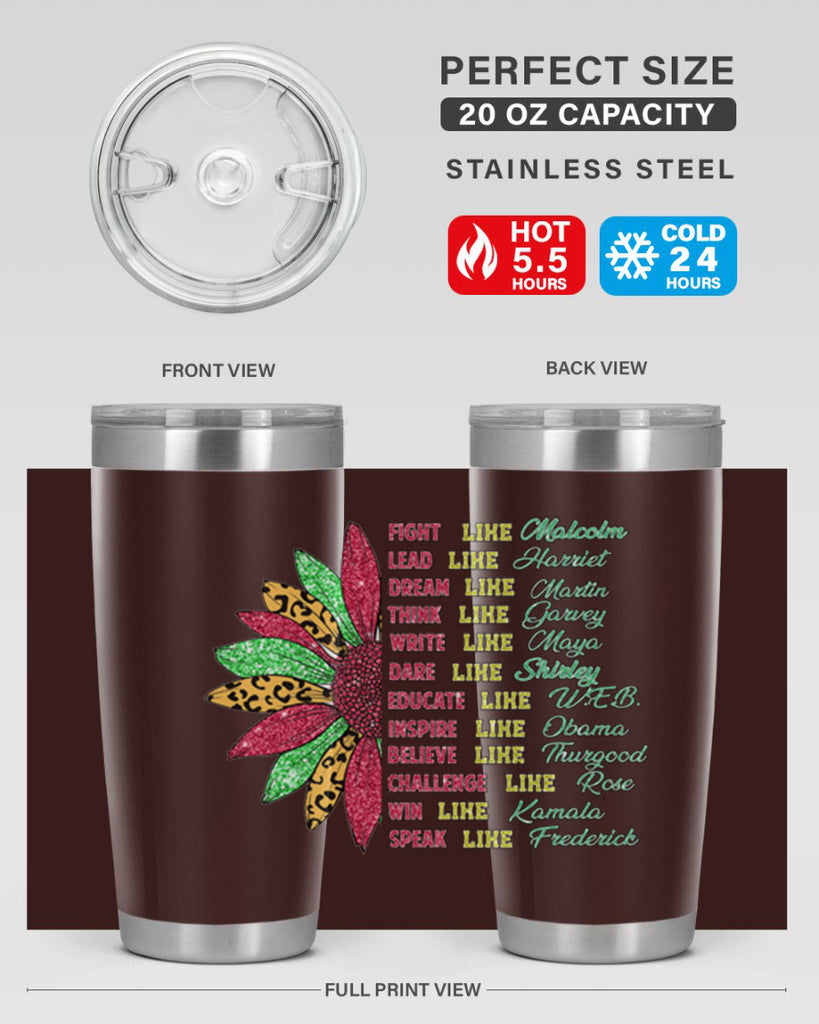 Juneteenth Sunflower Design 17#- Juneteenth- tumbler