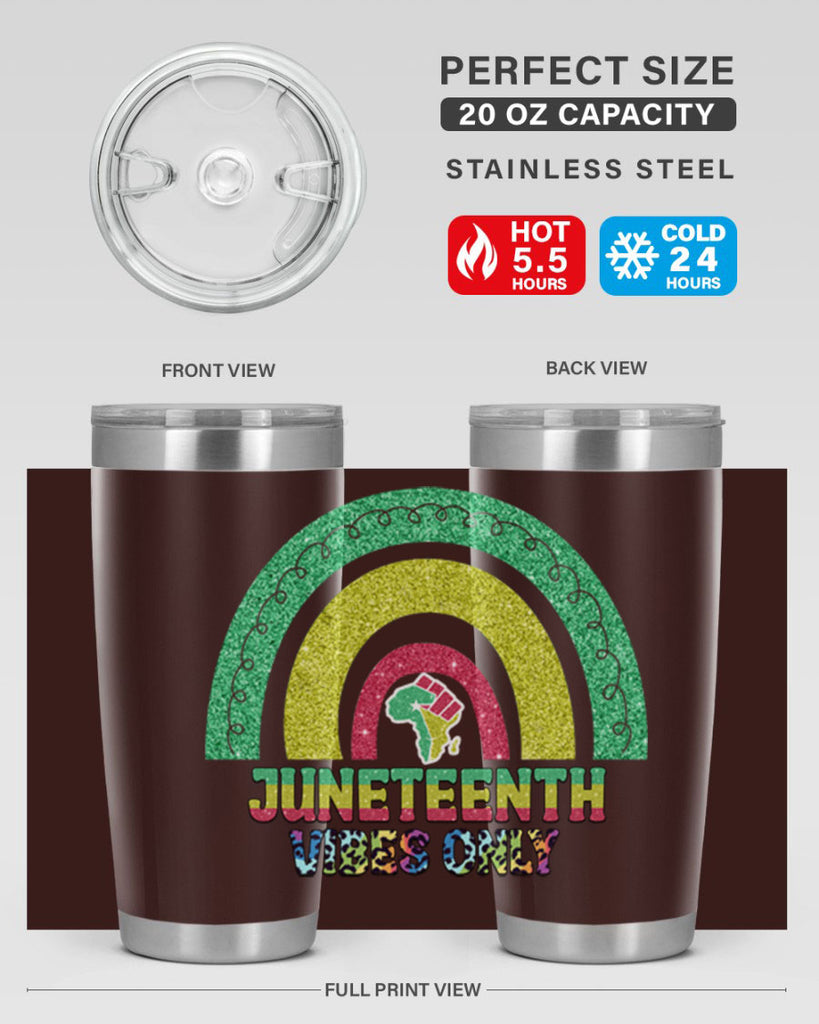 Juneteenth Vibes Only 5#- Juneteenth- tumbler