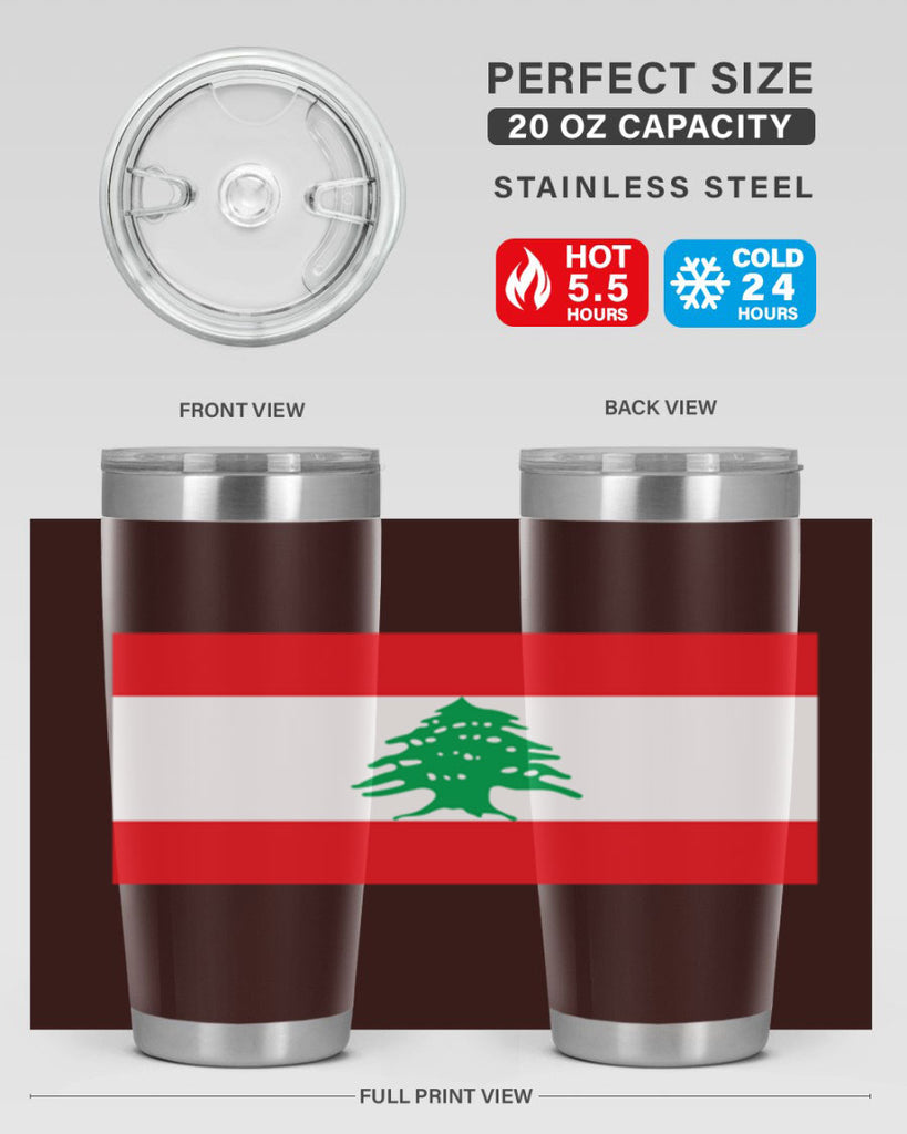 Lebanon 103#- world flags- Tumbler