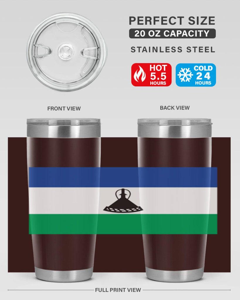 Lesotho 102#- world flags- Tumbler