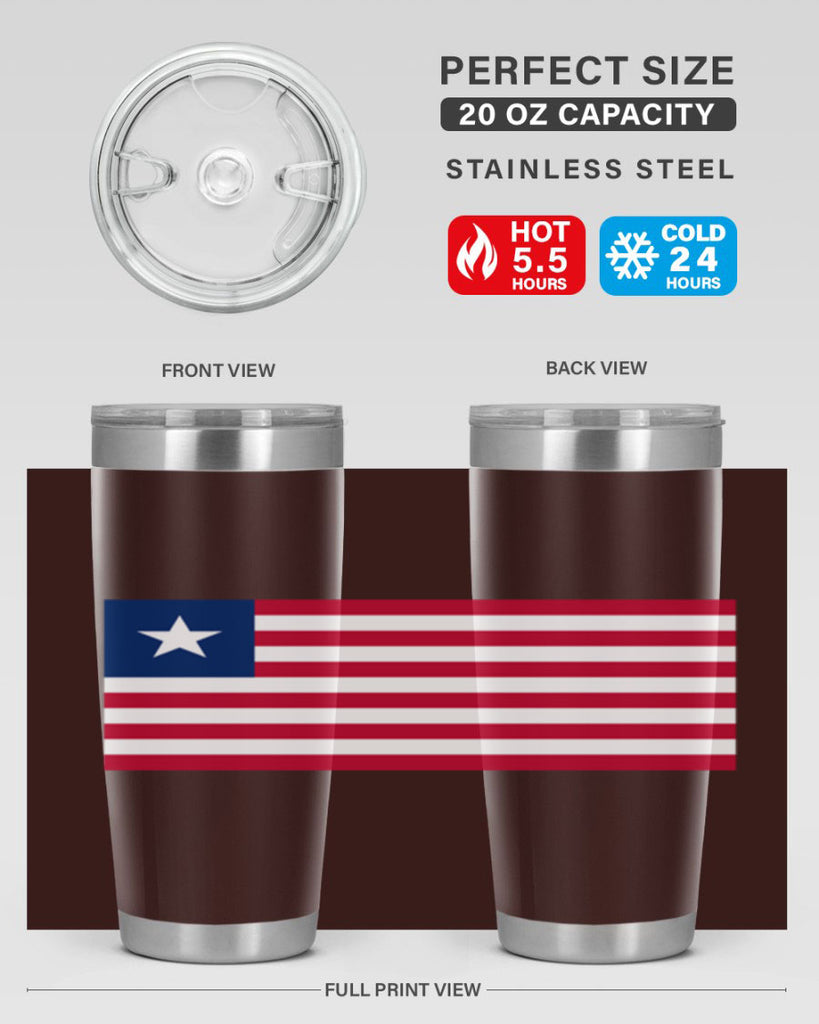 Liberia 101#- world flags- Tumbler
