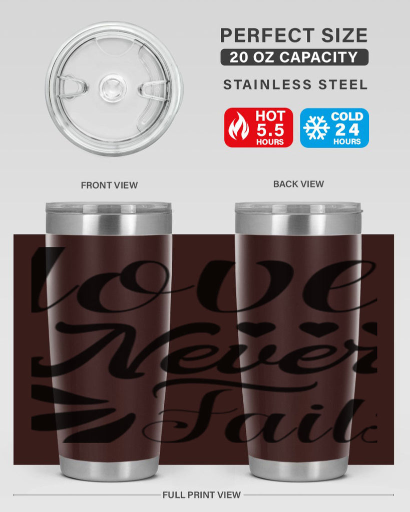 Love Never Fails 316#- winter- Tumbler