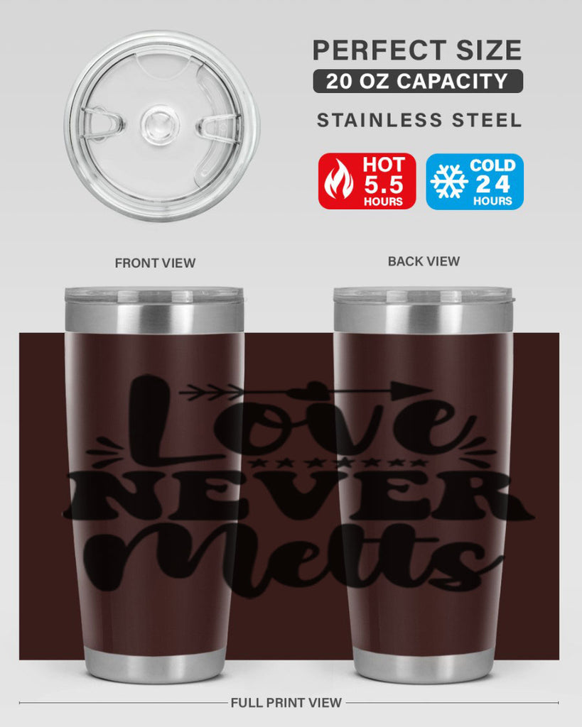 Love Never Melts 310#- winter- Tumbler