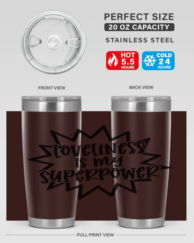 Loveliness Is My Superpower Style 53#- baby- tumbler