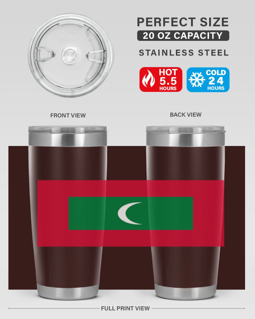 Maldives 93#- world flags- Tumbler