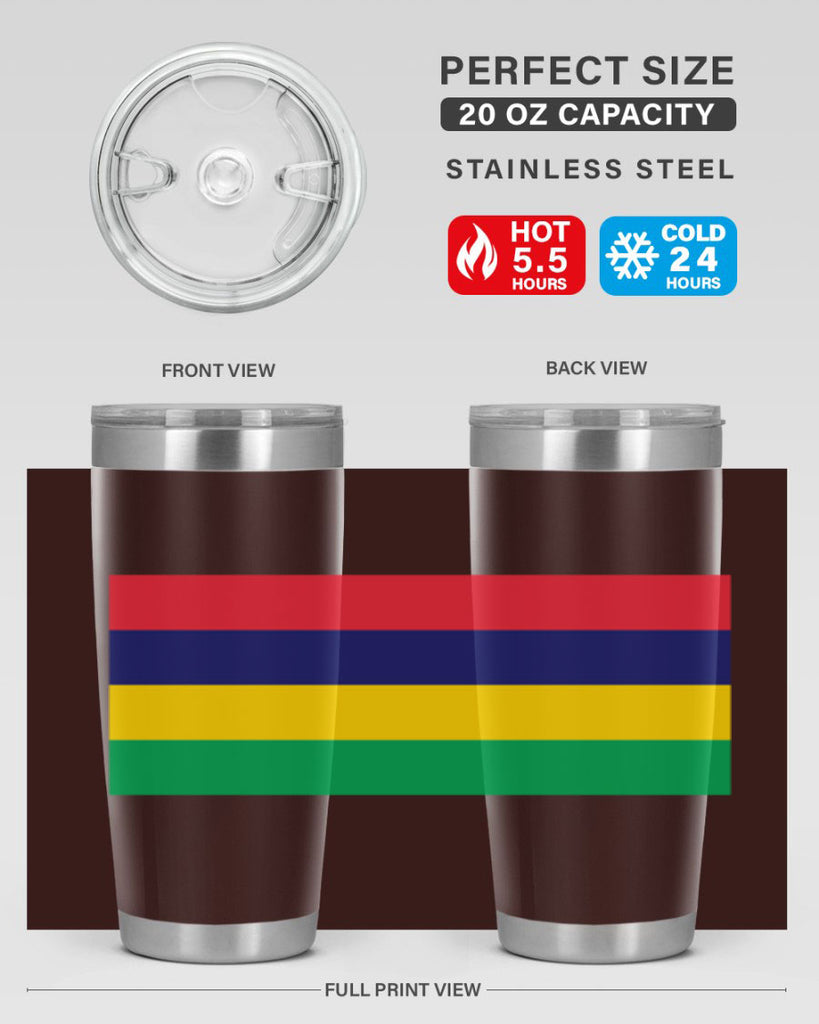 Mauritius 88#- world flags- Tumbler