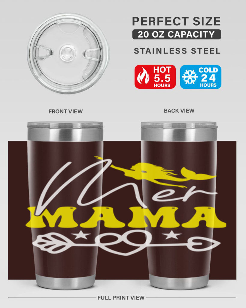Mer Mama 332#- mermaid- Tumbler