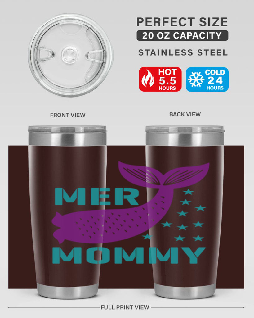 Mer Mommy 342#- mermaid- Tumbler