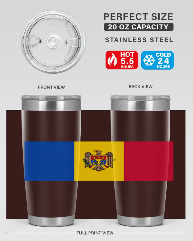 Moldova 85#- world flags- Tumbler
