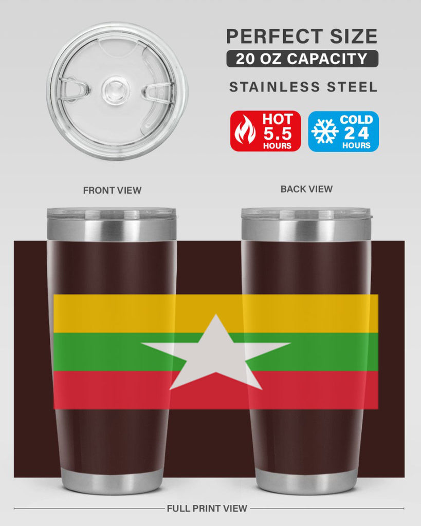 Myanmar 79#- world flags- Tumbler