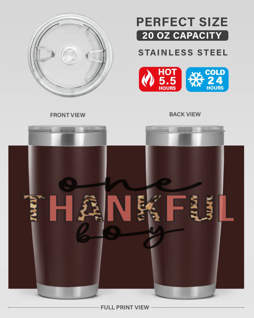 One thankful boy 462#- fall- Tumbler