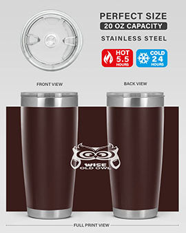 Owl Lover Wise Old Owl A TurtleRabbit 13#- owl- Tumblers