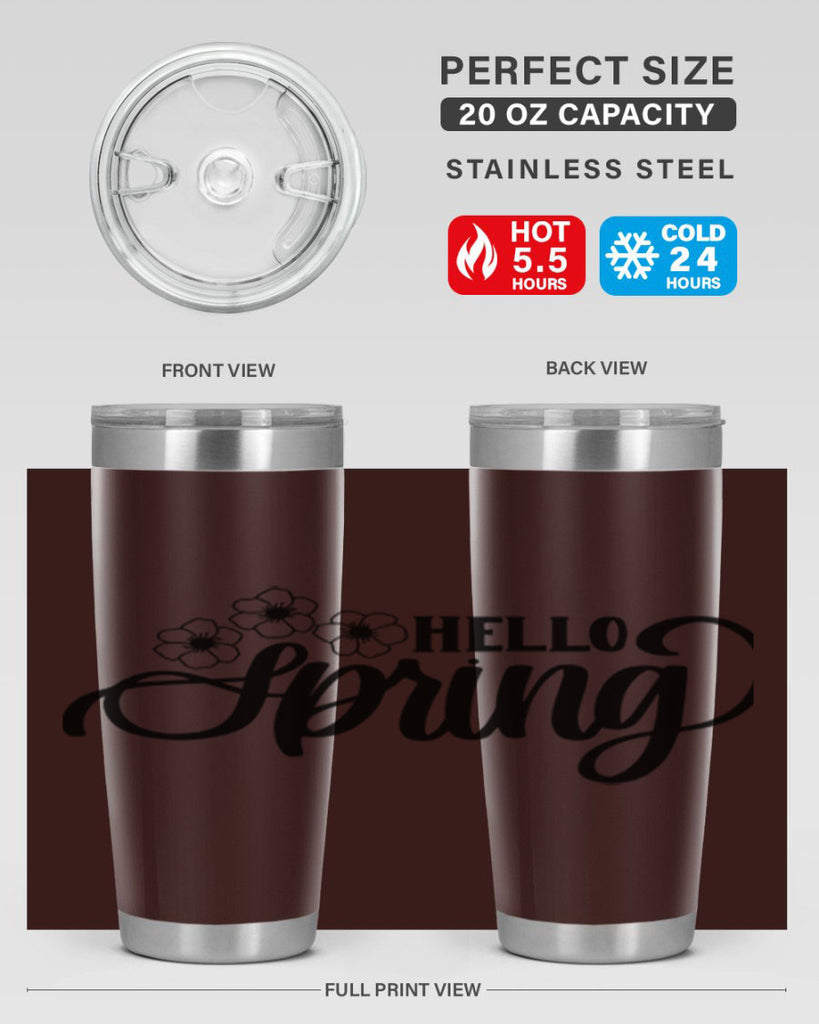 PNG_Hello Spring393#- spring- Tumbler