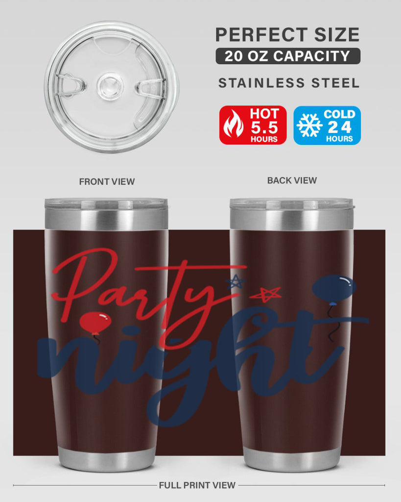 Party Night Style 84#- Fourt Of July- Tumbler