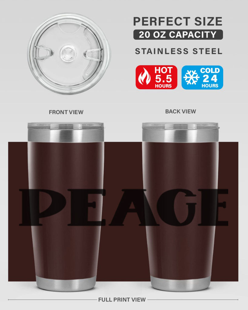 Peace Style 40#- St Patricks Day- Tumbler