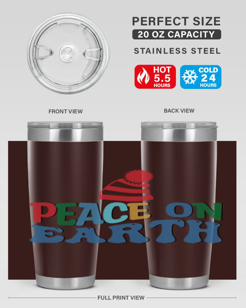 Peace on Earth 337#- winter- Tumbler