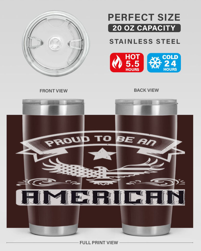 Proud to be an American Style 189#- Fourt Of July- Tumbler