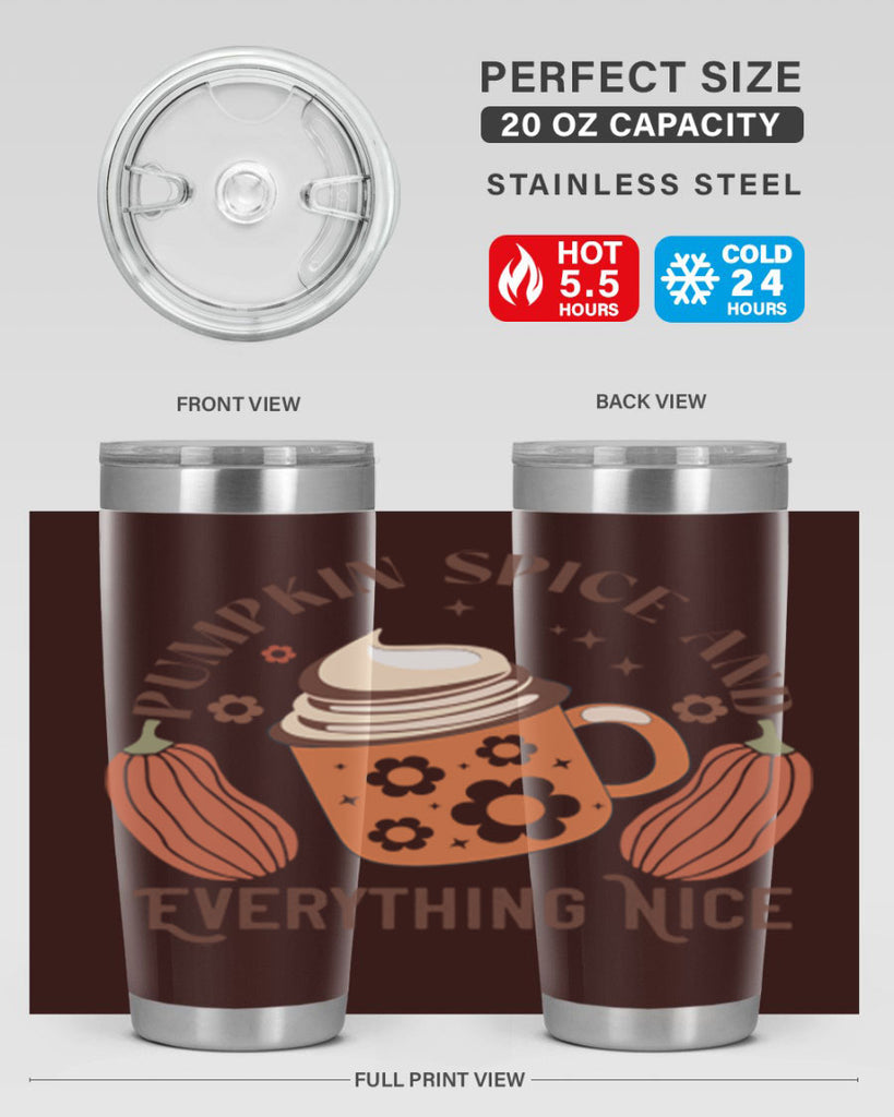 Pumpkin Spice And Everything Nice 539#- fall- Tumbler