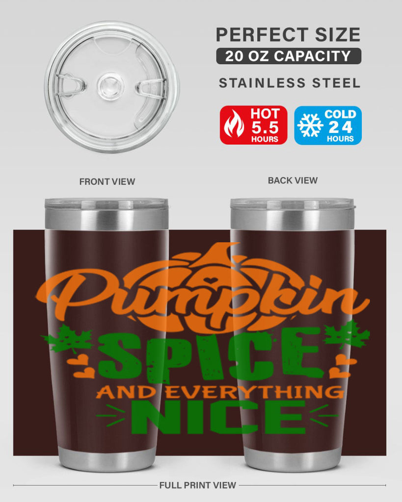 Pumpkin Spice and Everything Nice 538#- fall- Tumbler