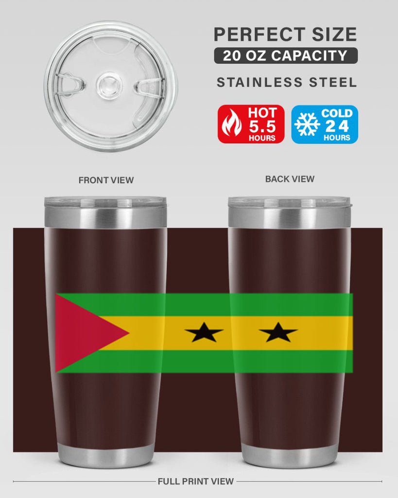 Sao Tome and Principe 47#- world flags- Tumbler
