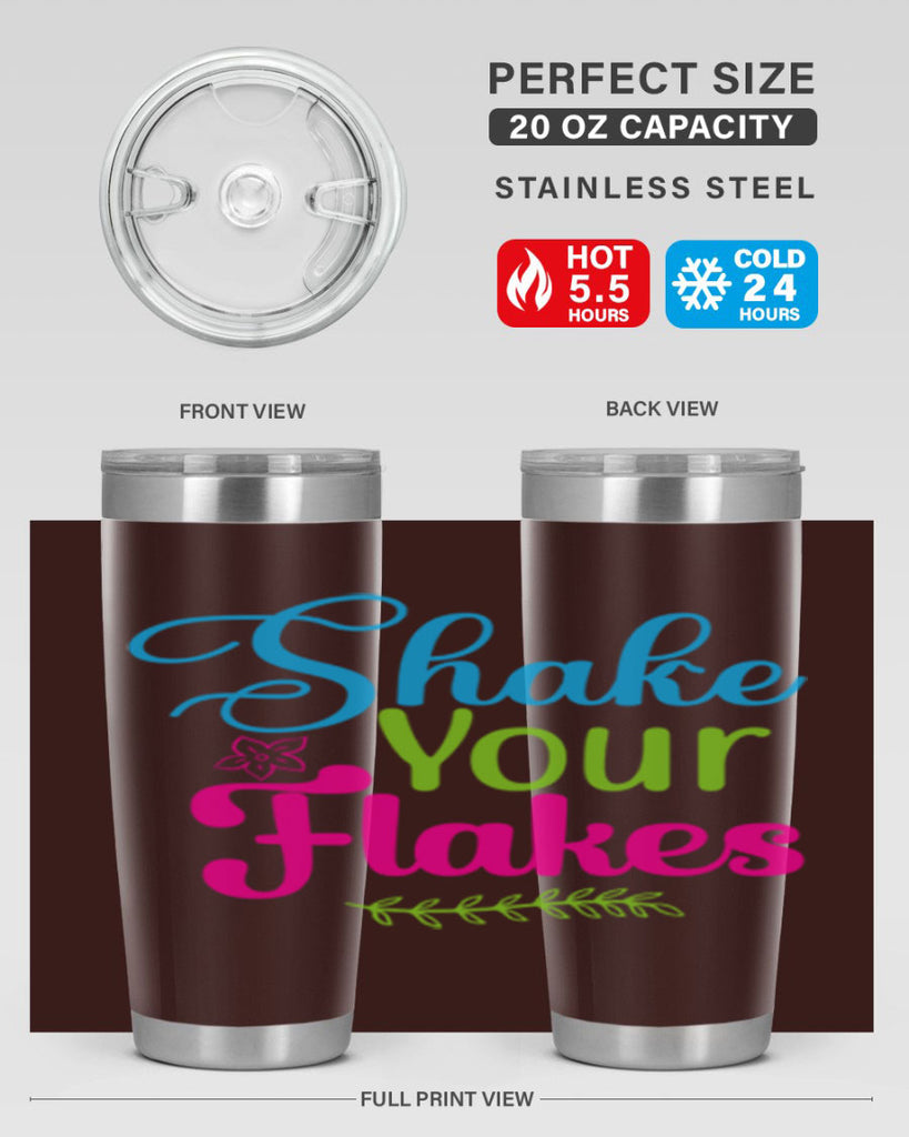 Shake Your Flakes 356#- winter- Tumbler
