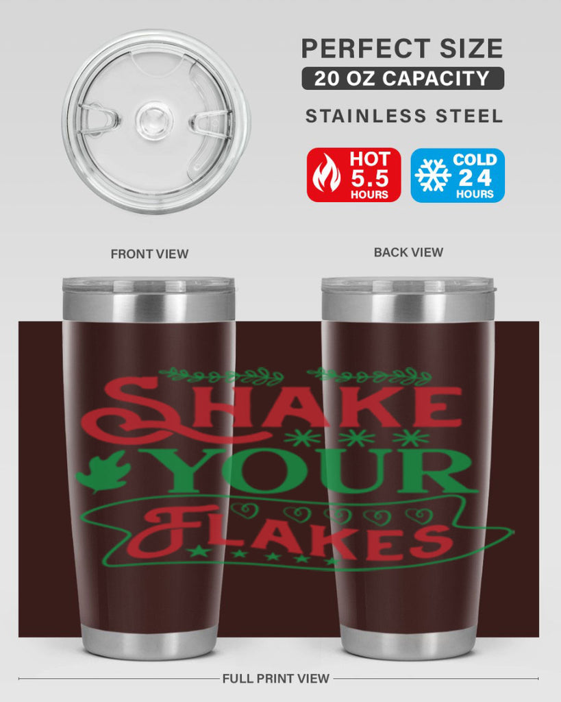 Shake Your Flakes 358#- winter- Tumbler