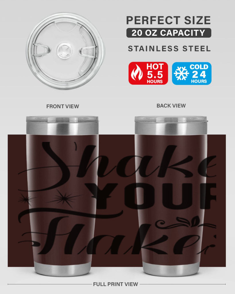 Shake Your Flakes 362#- winter- Tumbler