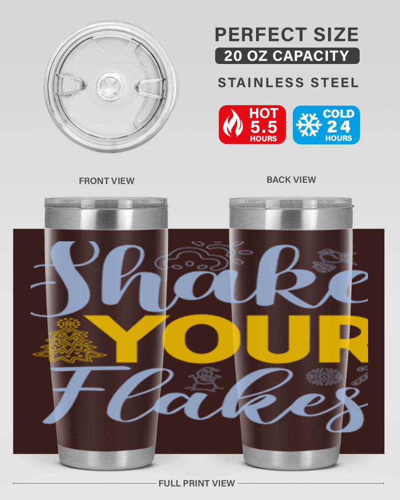 Shake your flakes361#- winter- Tumbler
