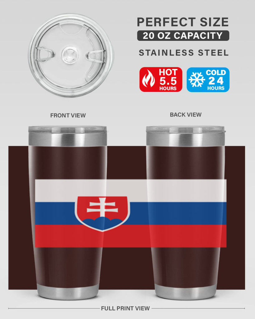 Slovakia 40#- world flags- Tumbler