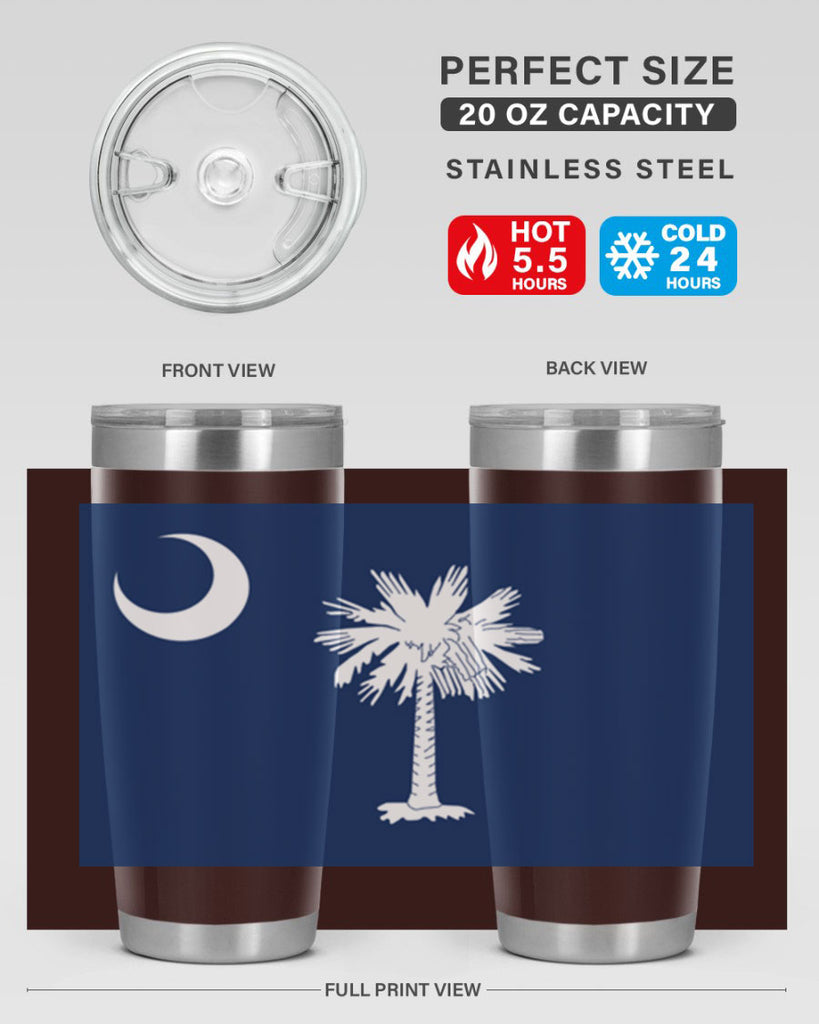 South Carolina 12#- Us Flags- Tumbler