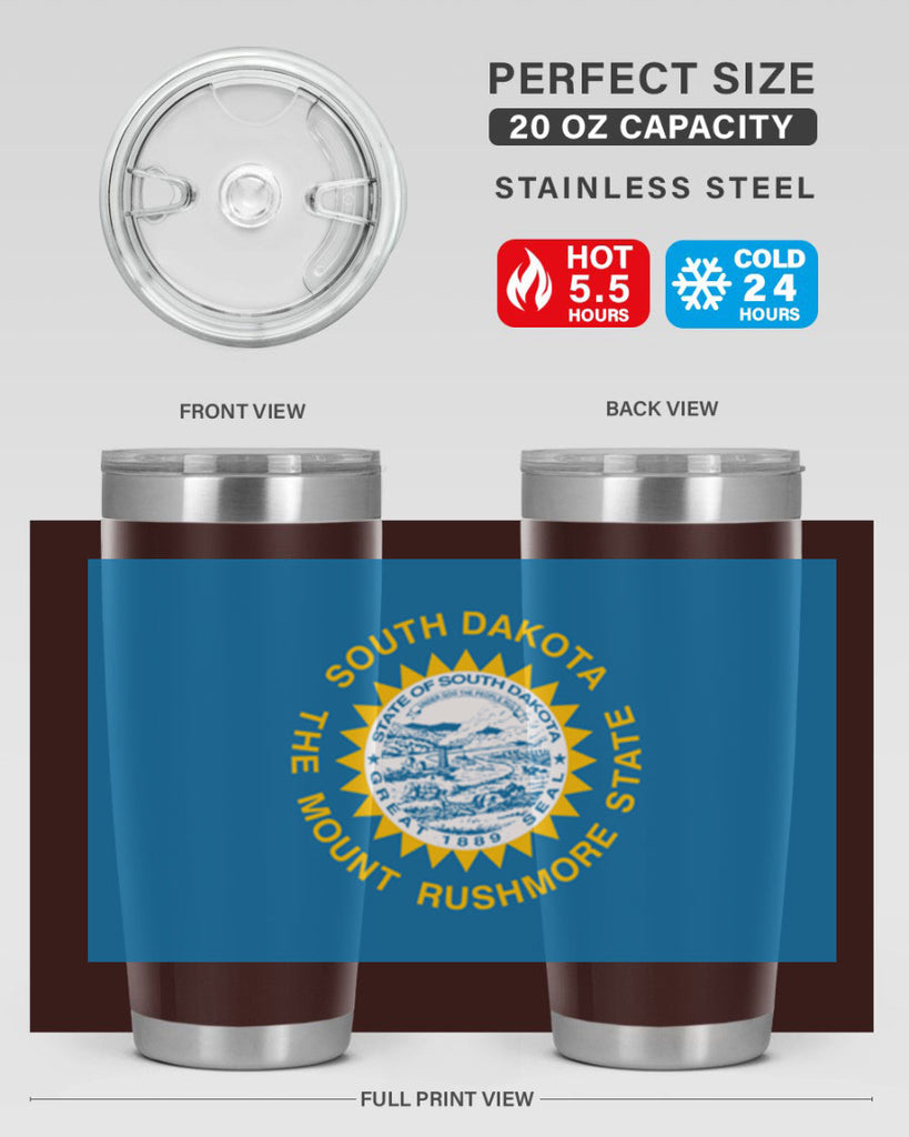 South Dakota 11#- Us Flags- Tumbler