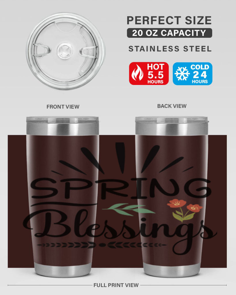 Spring Blessings  482#- spring- Tumbler