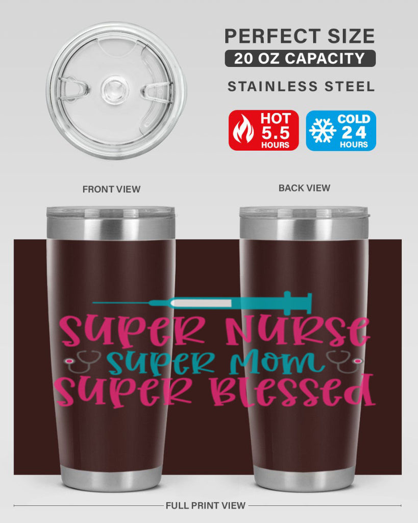 Super Nurse Super Mom Style 347#- nurse- tumbler
