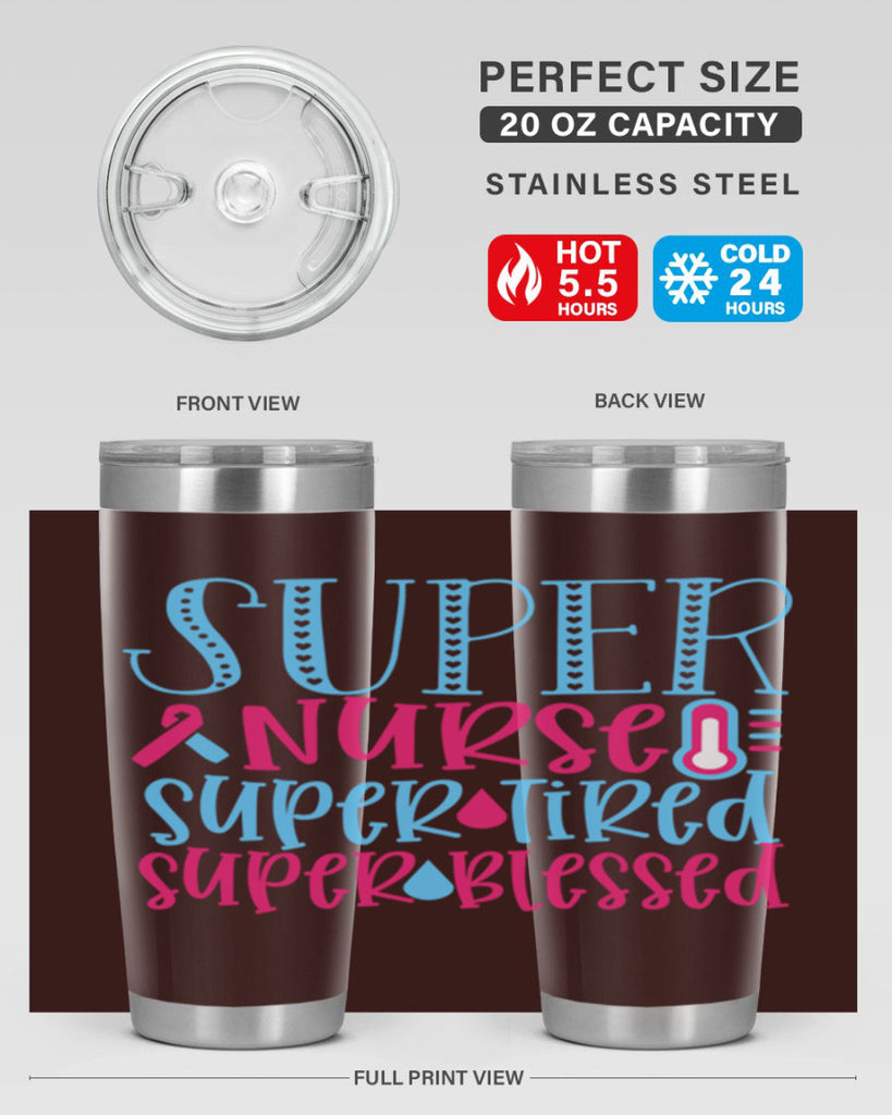 Super Nurse Super Tired Style 346#- nurse- tumbler