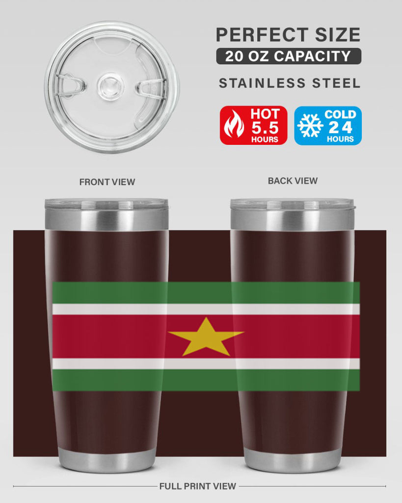 Suriname 30#- world flags- Tumbler