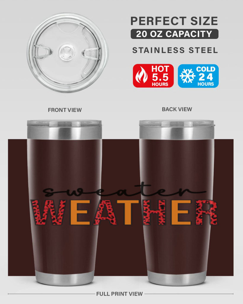 Sweater Weather 587#- fall- Tumbler